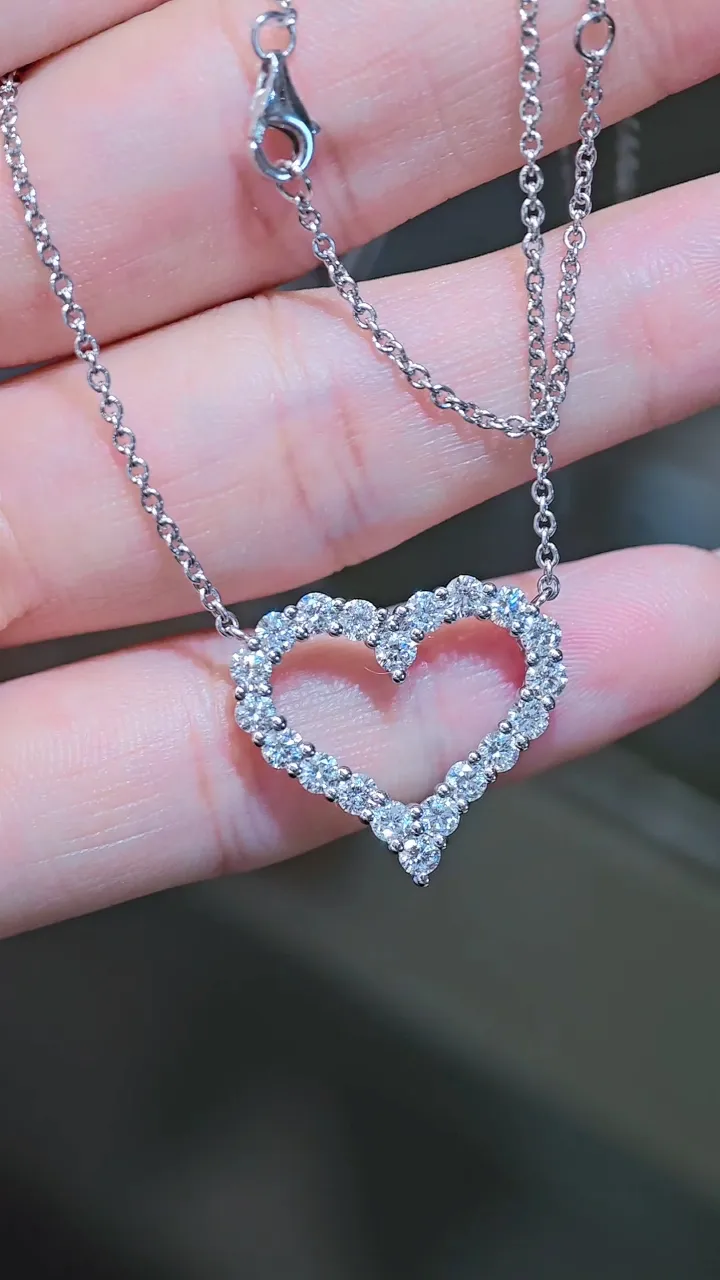 Подвеска «Сердце» из бриллиантов, 1,51 ct — фото 1