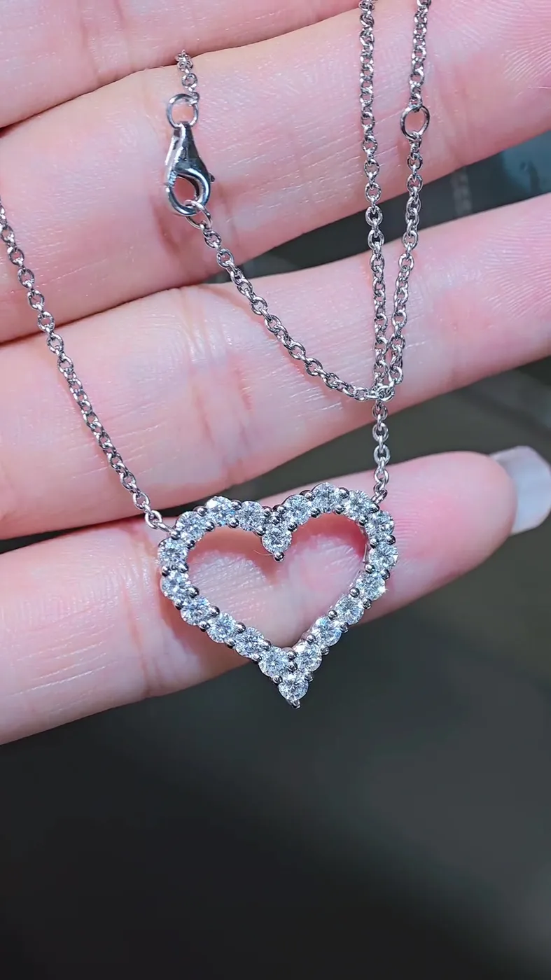 Подвеска «Сердце» из бриллиантов, 1,51 ct — фото 4