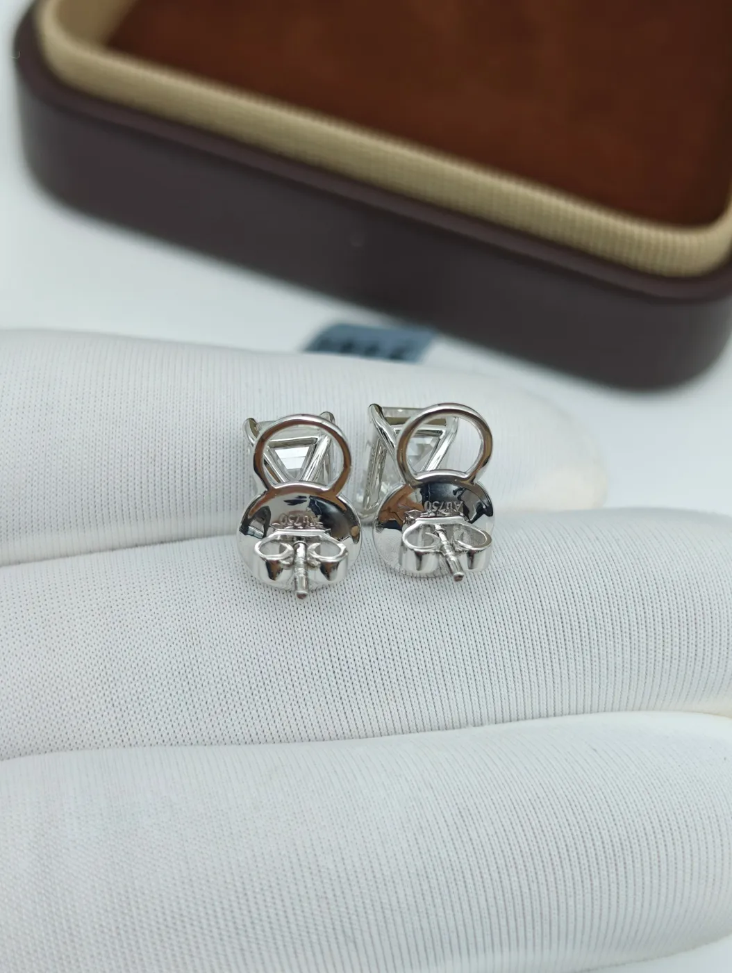 Пусеты «Изумруд», 2 × 2 ct — фото 2