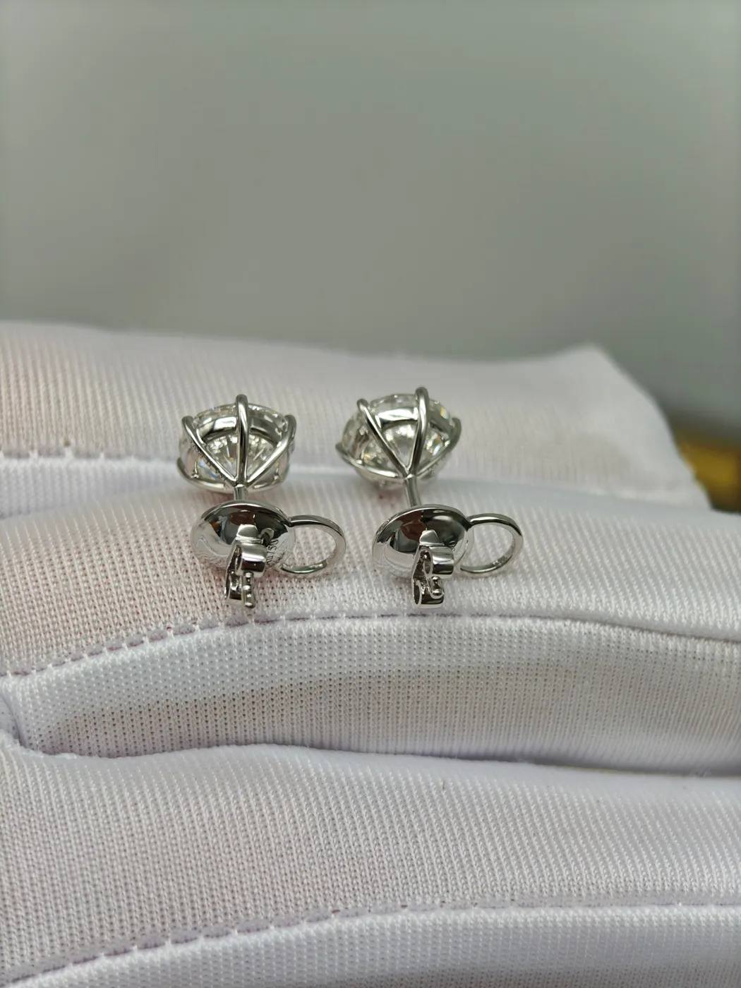 Пусеты «Круг», 2 × 2 ct — фото 2