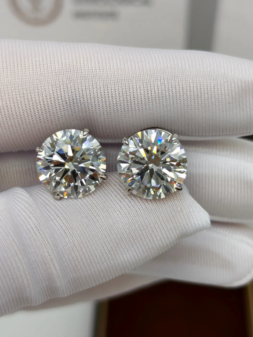 Пусеты «Круг», 2 × 8 ct — фото 1