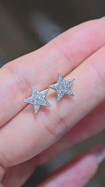 Серьги-гвоздики «Звезда», 0,29 ct