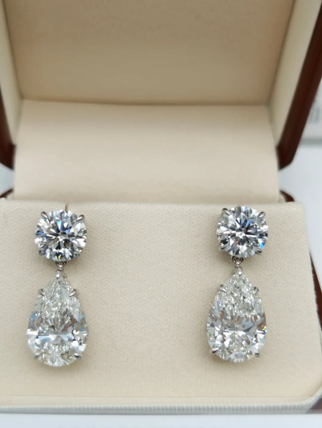 Серьги-подвески «Круг и груша», 20 ct — фото 1