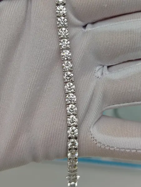 Теннисный браслет «Круг», 15 ct