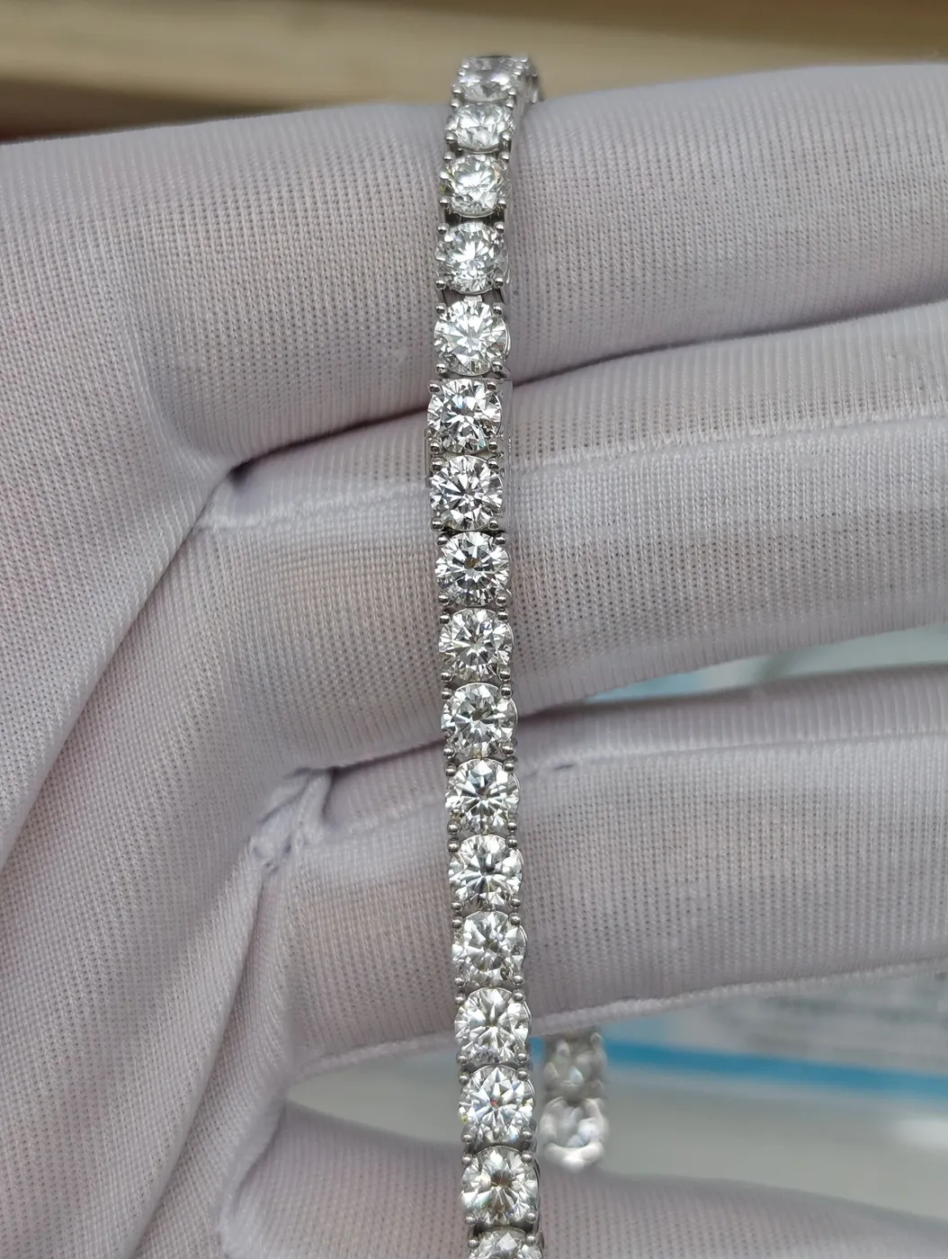 Теннисный браслет «Круг», 15 ct — фото 2