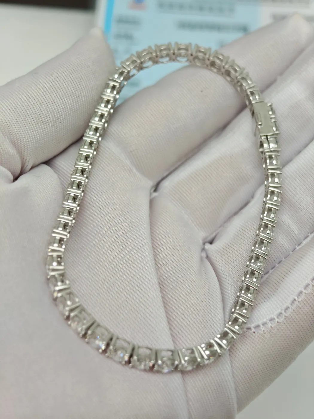 Теннисный браслет «Круг», 15 ct — фото 4