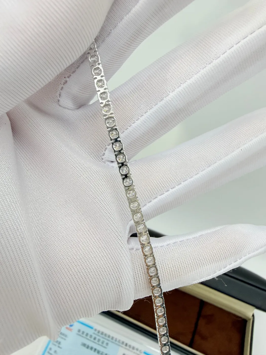 Теннисный браслет «Круг», 5,6 ct — фото 3