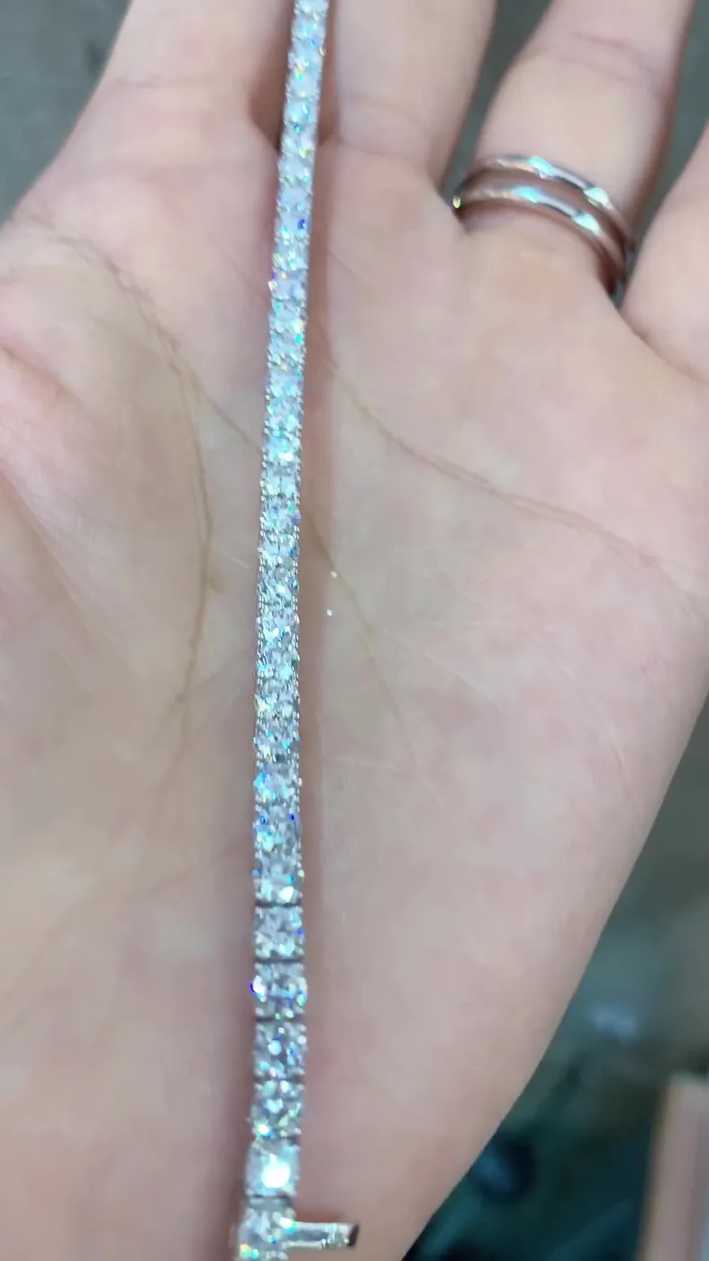 Теннисный браслет «Круг», 6,4 ct — фото 2