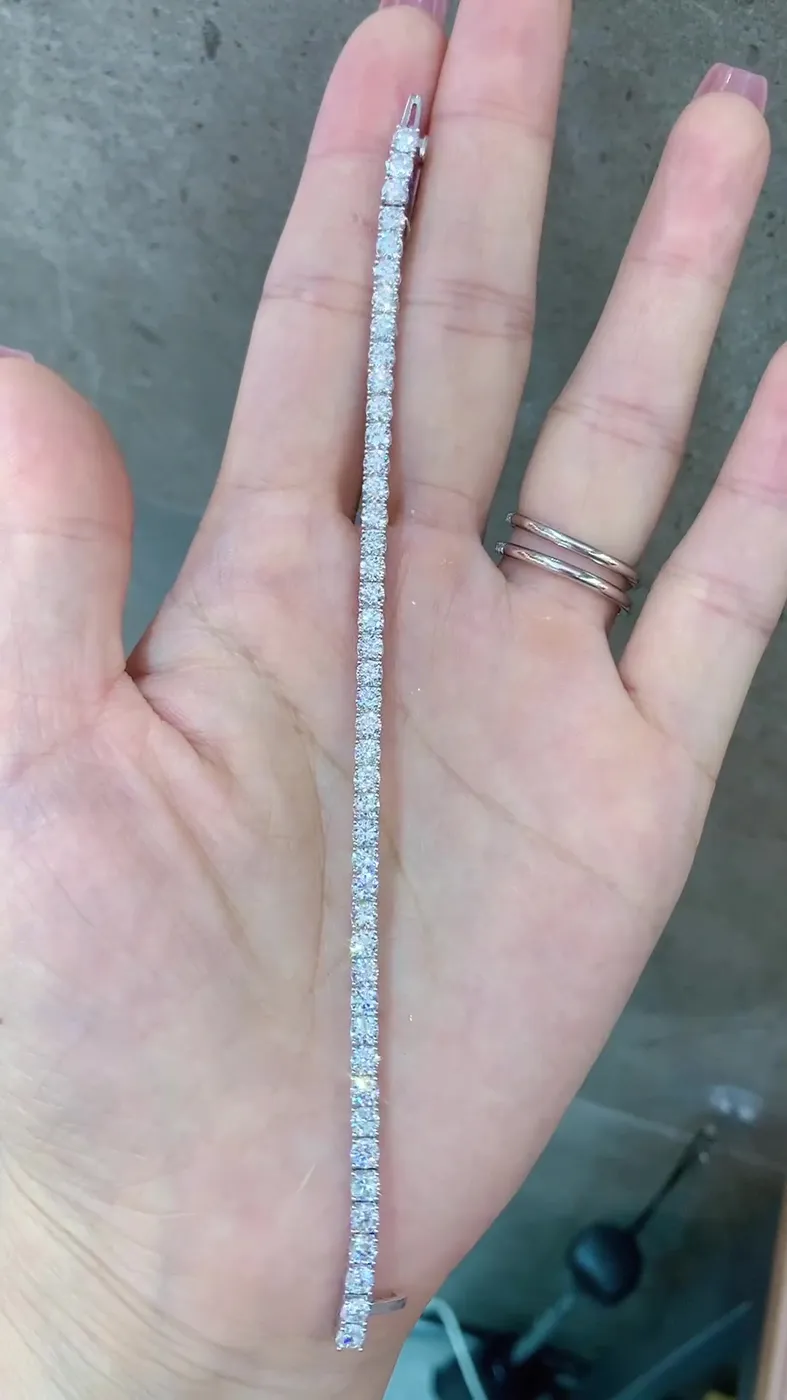 Теннисный браслет «Круг», 6,4 ct — фото 3