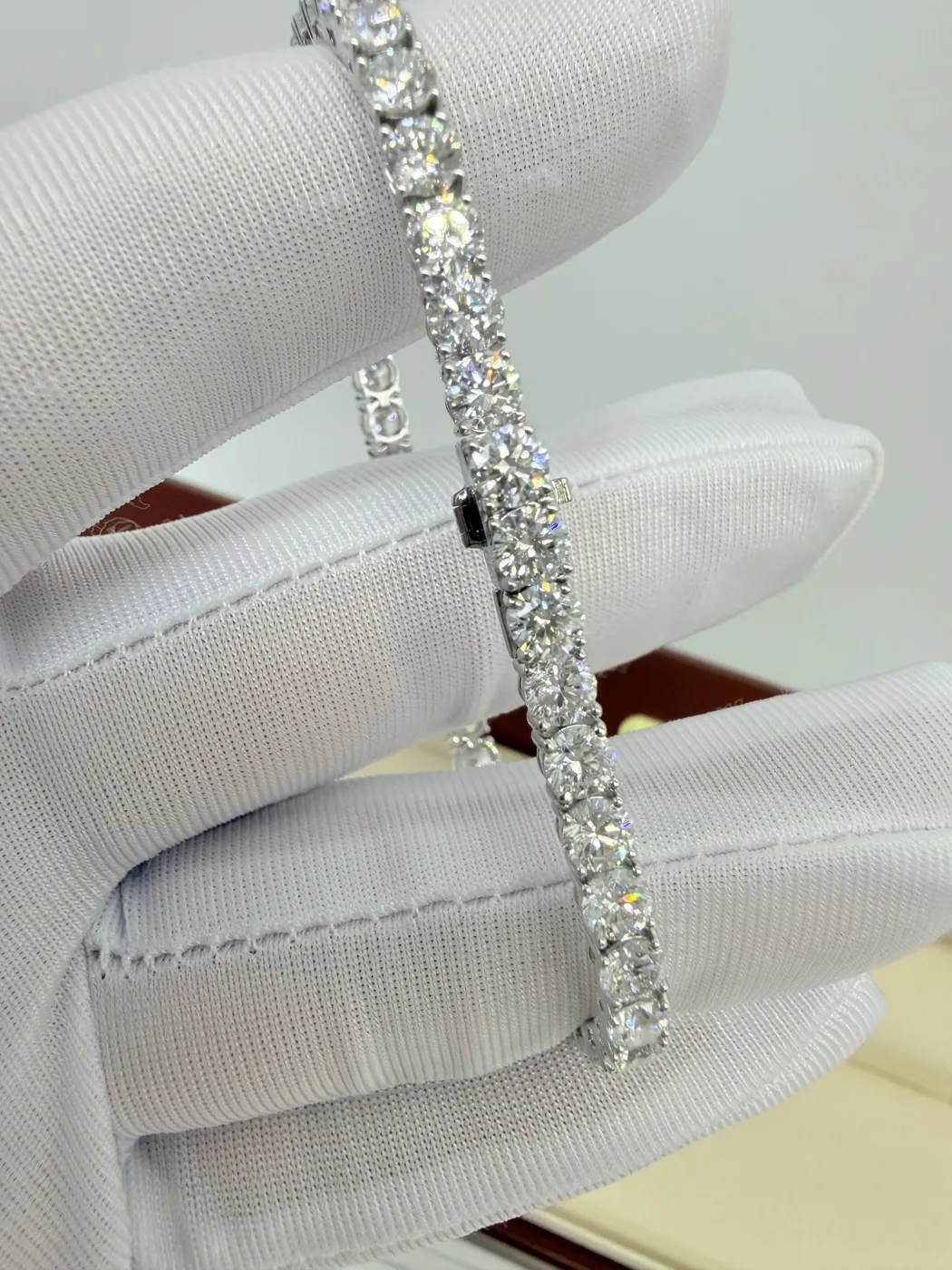 Теннисный браслет «Круг», 9,5 ct — фото 5