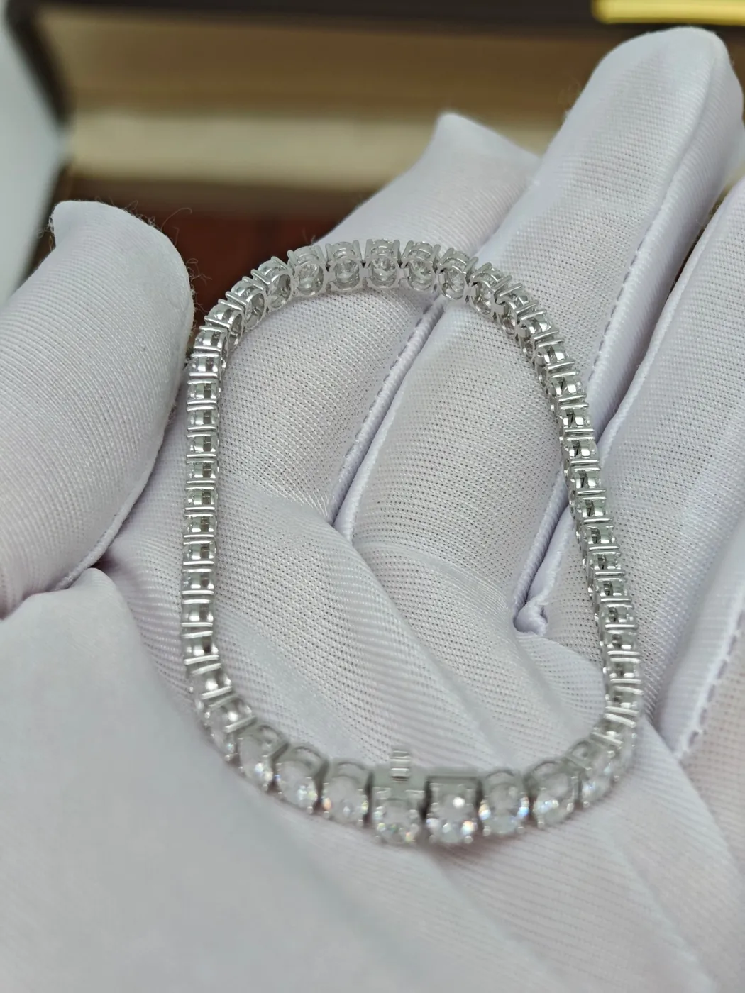 Теннисный браслет «Овал», 10,6 ct — фото 3