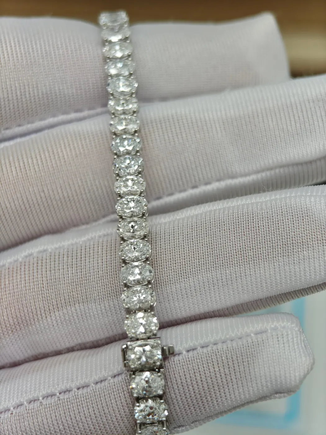 Теннисный браслет «Овал», 10,6 ct — фото 4